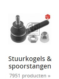 stuurkogels en spoorstangen