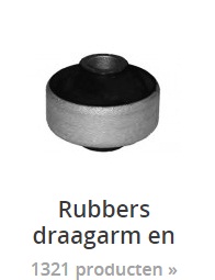 draagarm rubbers en subframe