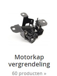 onderdelen motorkap vergrendeling