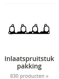 inlaatspruitstuk pakking