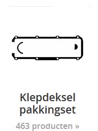 klepdeksel pakkingset