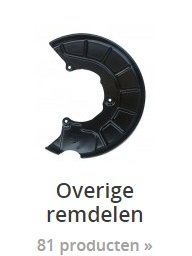 overige remdelen onderdelen