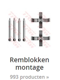 remblokken montageset