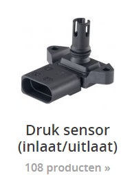 druk sensors inlaat uitlaat