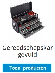 gevulde gereedschapskarren